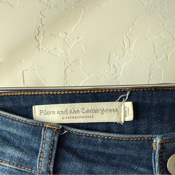 Pilcro and the letterpress|Anthro high rise denim leggings,medium wash jeans••28 - Picture 11 of 16